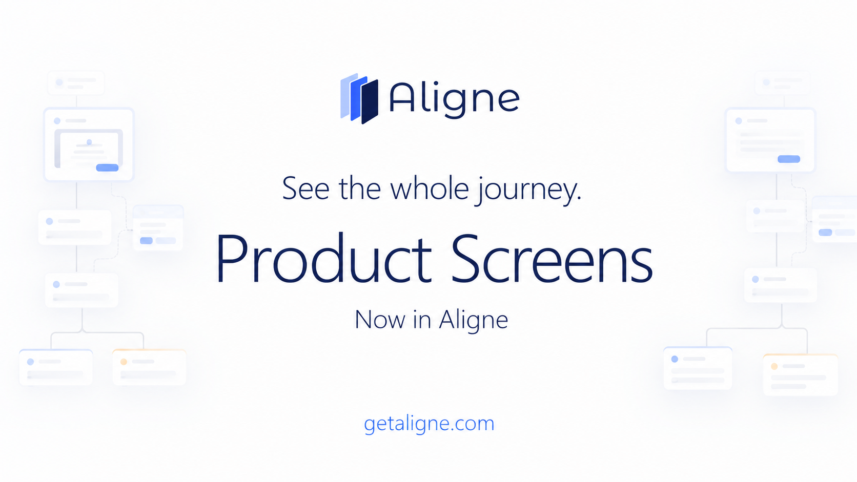 Product Screens — see the whole journey, now in Aligne